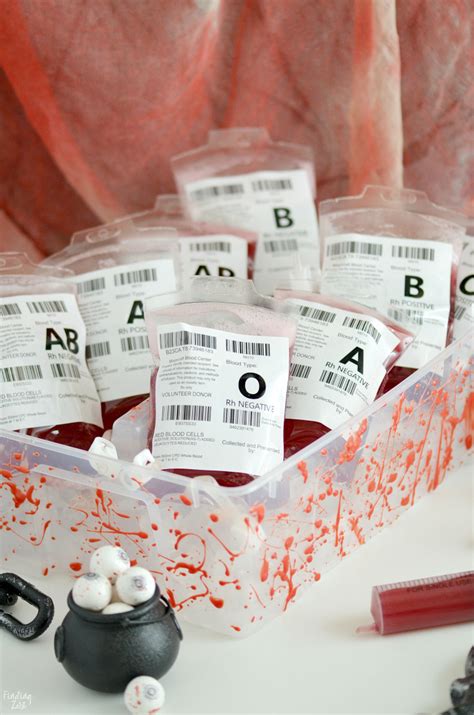 diy fake blood bag|blood bag for halloween party.